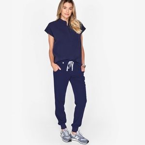 Navy Zamora Joggers Tall
